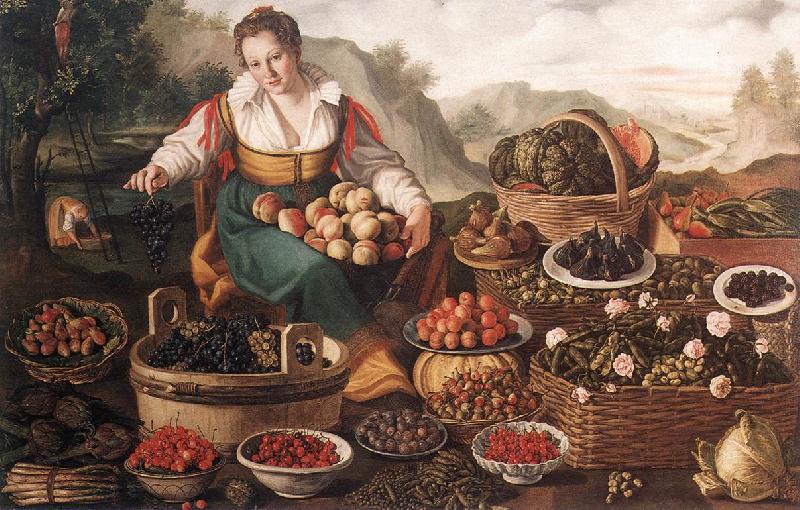 CAMPI, Vincenzo The Fruit Seller oil painting image